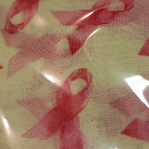 Cancer Awareness Georgette Print Scarf Belt - Picture 2 of 3